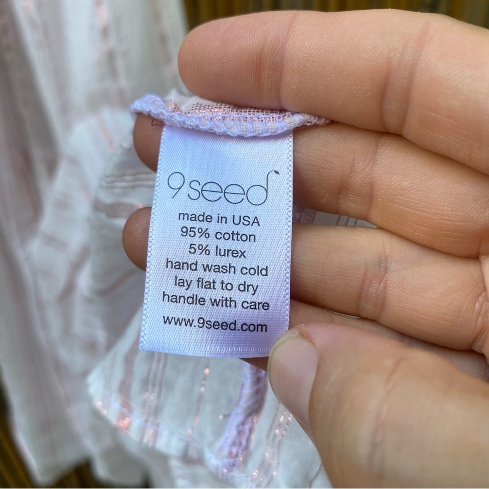 9SEED Tiered Midi Dress Swim Cover P/S - Picture 8 of 9